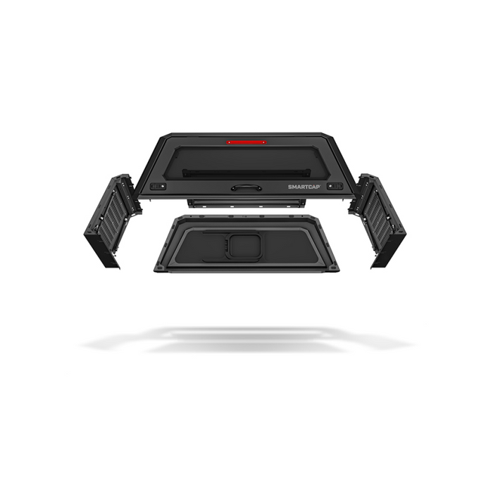 SmartCap Matte Black Truck Bed Cap EVOa Adventure Series w/ Horizontal Locks Model EA0321-MB