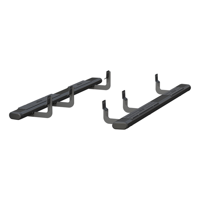 ARIES 6" x 85" Black Aluminum Oval Step Nerf Bars Model 4445041