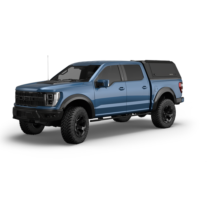 SmartCap Matte Black Truck Bed Cap EVOA Adventure Series w/ Horizontal Locks Model EA0313-MB