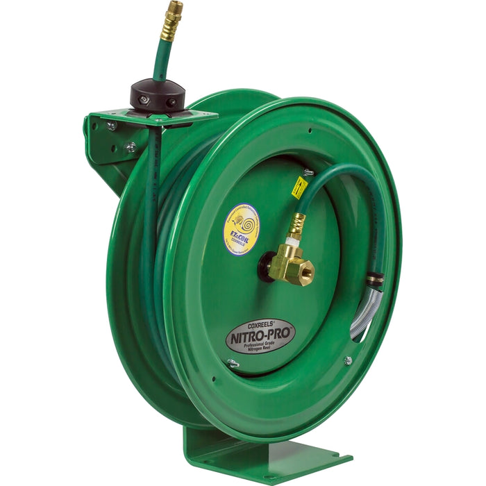 Coxreels EZ-Nitro-Pro® Series Safety System Spring Driven Nitrogen Hose Reel 3/8 in. x 50 ft. - Hose Included 300 PSI Model EZ-P-NP-350