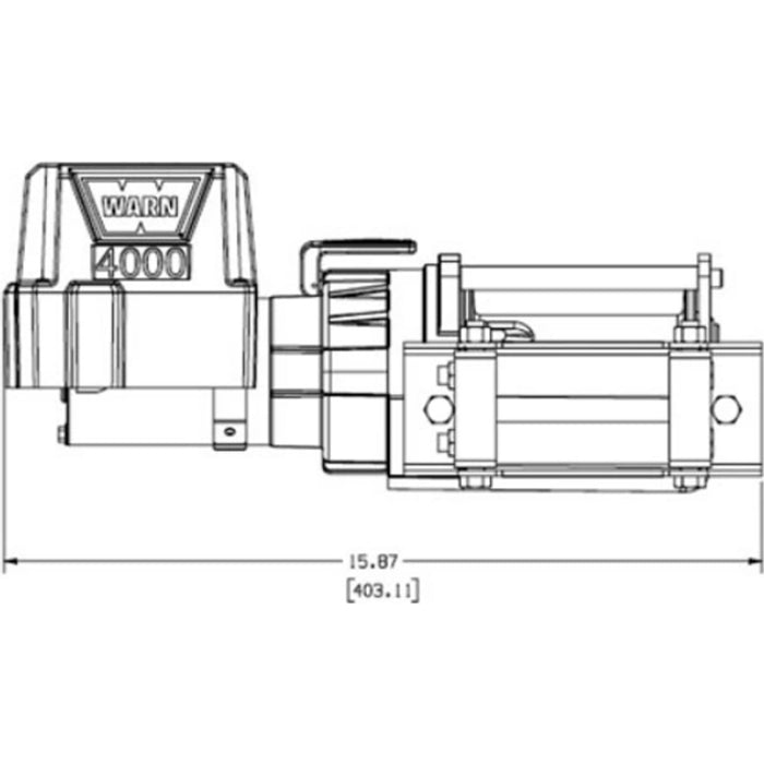 Warn DC4000 Utility Winch Model 94000