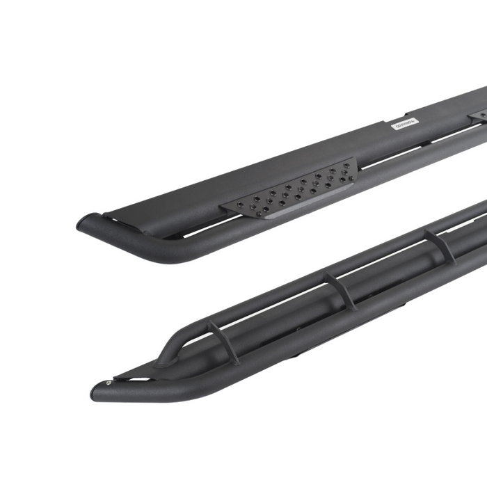 Go Rhino Dominator Xtreme DT Step Nerf Bars with Rocker Panel Mounting Bracket Kit For Double Cab Model DT4415T