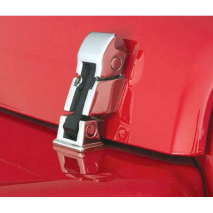 Smittybilt Hood Catch Kit - Stainless Steel (07-18 JK/JKU) Model 74335