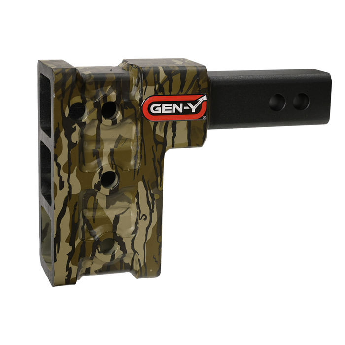 GEN-Y MEGA-DUTY 2" Shank 5" Drop 2K TW 16K Hitch Only - Hydro Dipped - Mossy Oak Model GH-503-MO