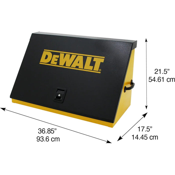 Montezuma 36 x 17 In. Steel Triangle® Toolbox Yellow/Black Top Mount Toolbox DXTB36BY