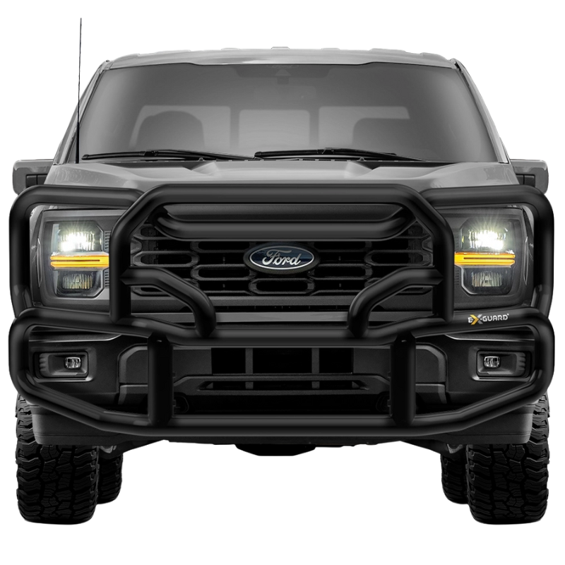 Ex-Guard Kit Extreme-Duty Full-Height Coverage Black Grille Guard Kit ...