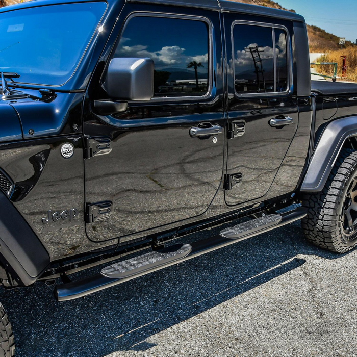 Westin PRO TRAXX 4 Oval Step Nerf Bars Black Steel Model 21-24165