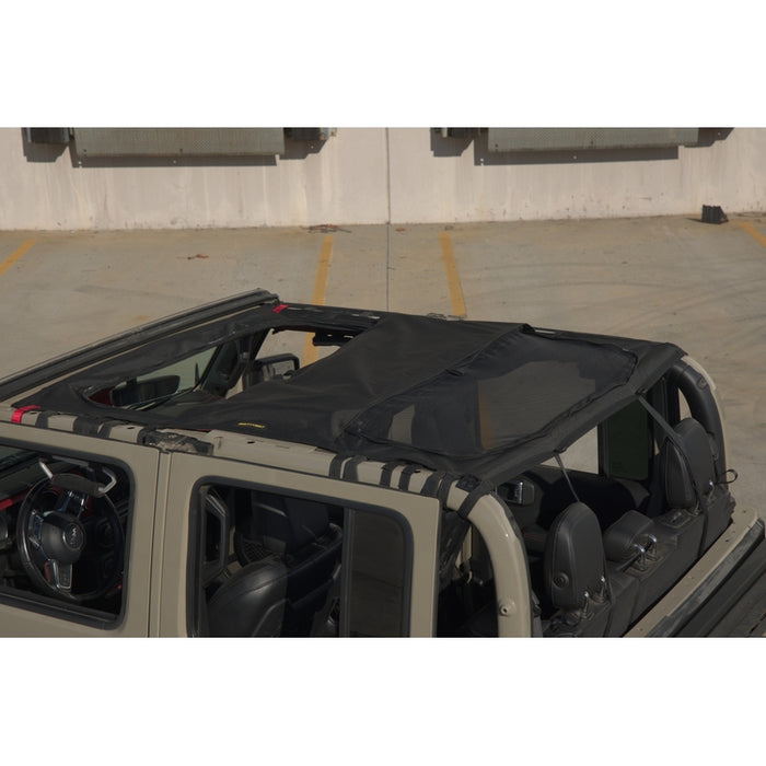 Smittybilt Extended Shade Top w/ Skylights - Black Diamond/Mesh (20+ JT) Model 97502