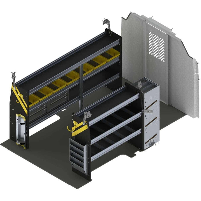Ranger Design HVAC Van Shelving Package for Ford Transit Low Roof 130" & 148" Wheelbase Model FTL-12