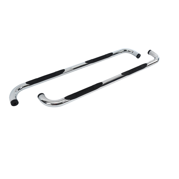 Go Rhino 4000 Series Step Nerf Bars with Mounting Brackets Kit Polished Stainless Steel Model 4045PS