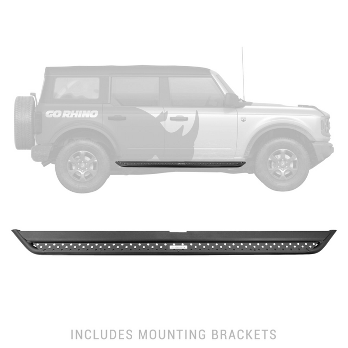 Go Rhino Dominator Xtreme DSS Running boards with Rocker Panel Mounting Bracket Kit Model DSS4129T