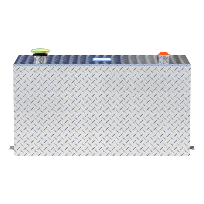 UWS Bright Aluminum 50-Gallon Rectangle Aluminum Transfer Tank Model TT-50-R-T-P