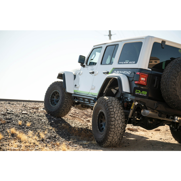 DV8 Offroad 2018-2024 Jeep Wrangler JL JLU Rear Inner Fenders Model INFEND-06RB