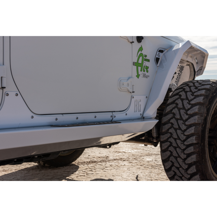 Bodyguard JL Fender System - Narrow Version Front And Rear Liners And Fender Flares Texture Black Powder Coat Model 20075T