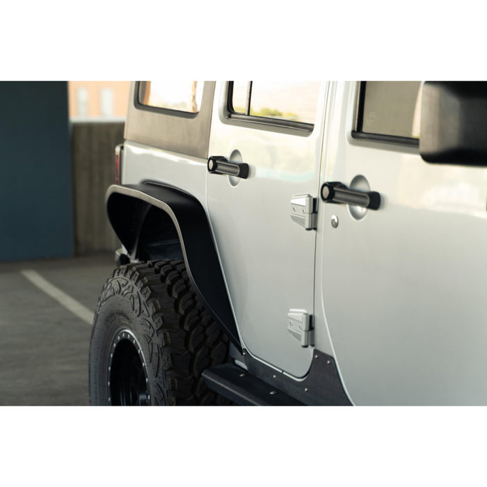 DV8 Offroad 2007-2018 Jeep Wrangler JK JKU Slim Fender Flares Model FDJK-07