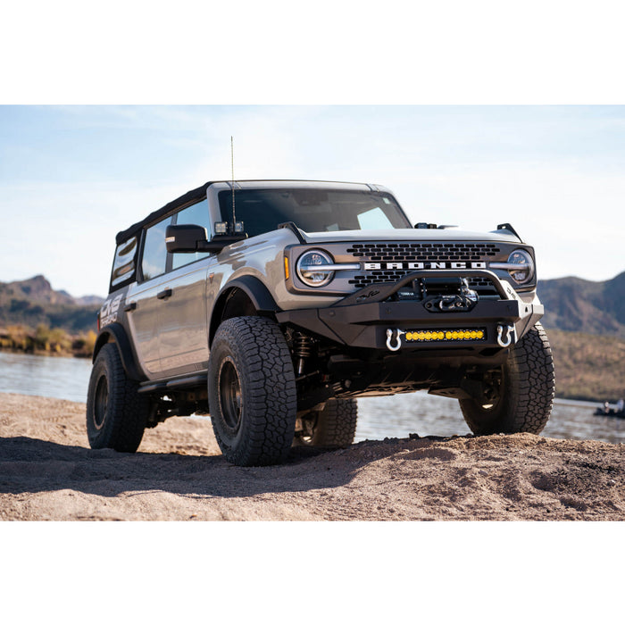 DV8 Offroad 2021-2025 Ford Bronco Fs-15 Series Winch Front Bumper Model FBBR-02