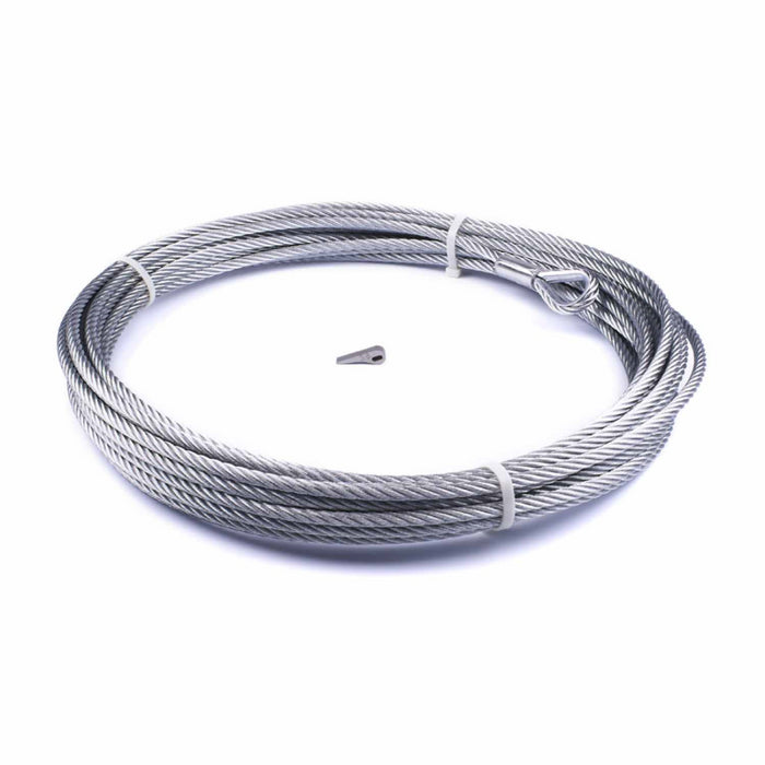 Warn Replacement Steel Rope 3/8 Inch Diameter X 80 Feet Length Model 89213
