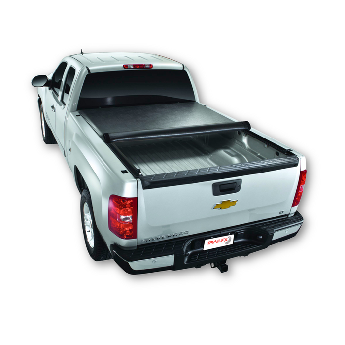 TrailFX Soft Roll-Up Tonneau Cover Black Vinyl With Aluminum Rails Model TFX5213