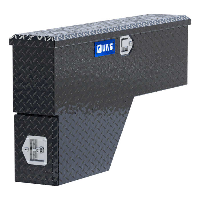 UWS Gloss Black Aluminum 48" Passenger Wheel Well Tool Box Model FW-48-DS-P-BLK