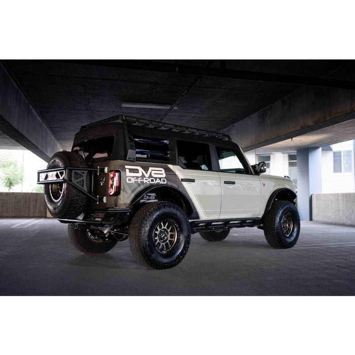 DV8 Offroad 2021-2025 Ford Bronco Soft Top Roof Rack Model RRBR-01