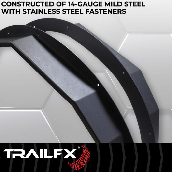 TrailFX Rear Angle Tube Fender Flare Model BR008T