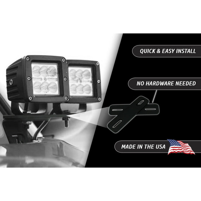 Rago Fabrication Ditch Light Bracket Extensions - Pair Model RACCDITEXT