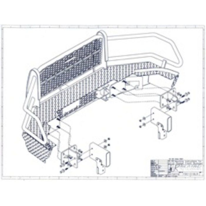 Ranch Hand Summit Series Front Bumper W/ Grille Guard Fits Select 10-18 Dodge/Ram 2500/3500/4500/5500 Model FSD101BL1S