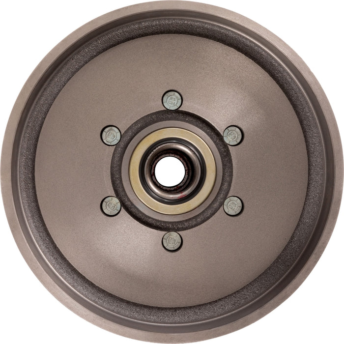 CURT 2024013262 12" Brake Drum Hub Complete Kit with Installed Bearings, 6 on 5.5", 1/2" Stud, 6,000-lb. Axles Model 2024013262