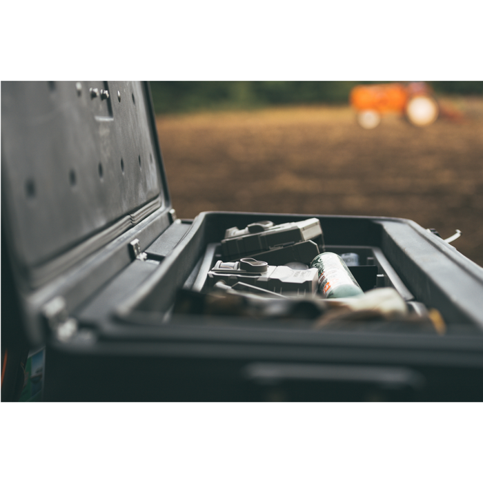DU-HA Squad Box - Interior/Exterior Portable Storage Standard Duty Manual Latch W/Slide Bracket Model 70670