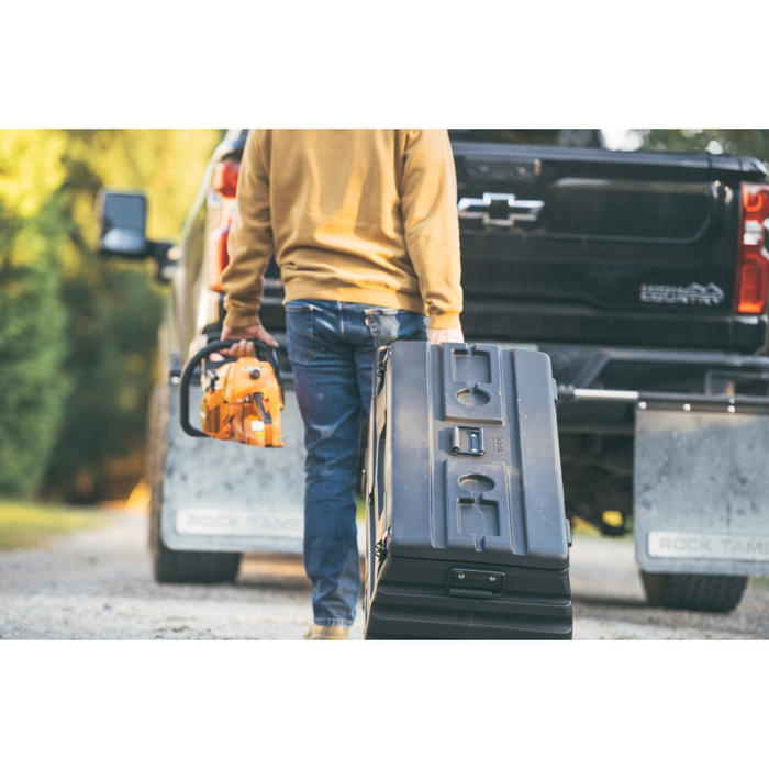 DU-HA Squad Box - Interior/Exterior Portable Storage - Manual Latch W/Slide Bracket Model 70674