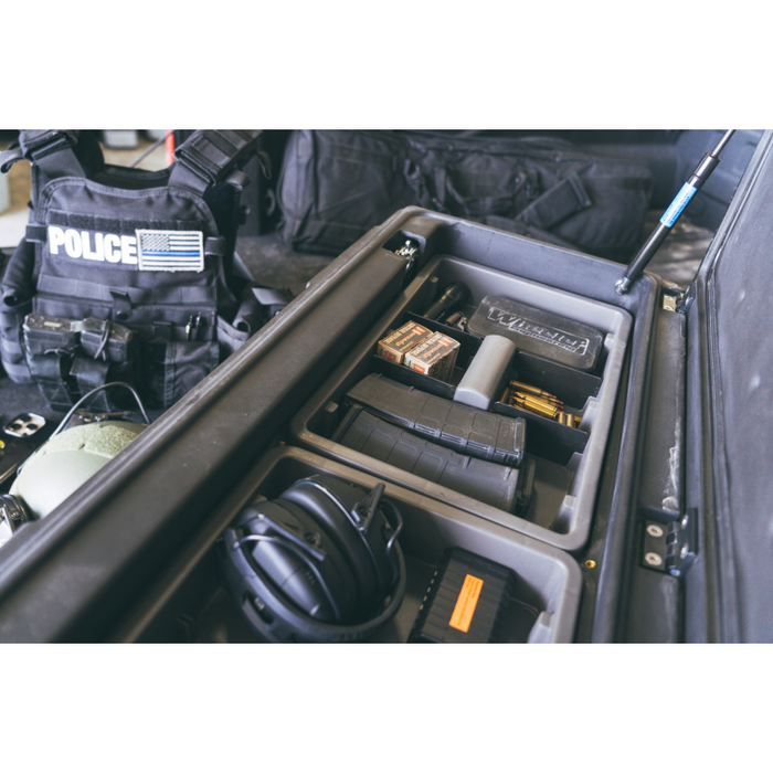 DU-HA Squad Box W/Bracket - Interior / Exterior Portable Storage + Gun Case/Rack Model 70675