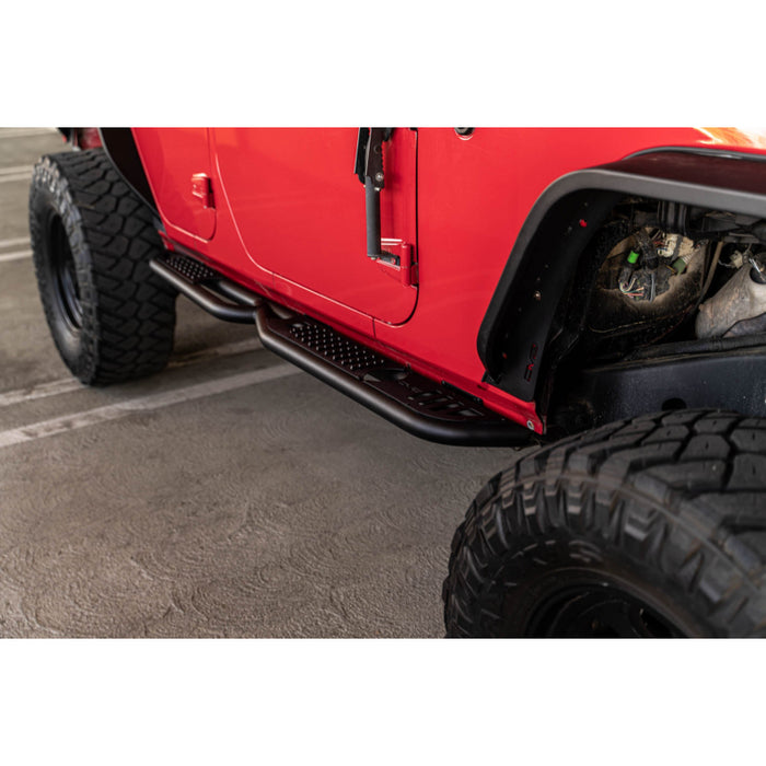 DV8 Offroad 4-Door OE Plus Running Boards Model SRJK-08