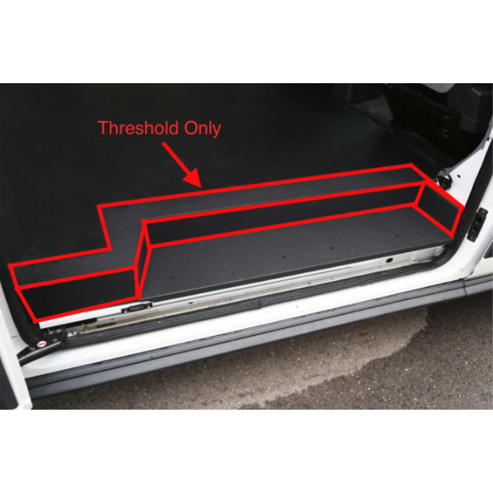 LEGEND Steel Floor Threshold Set Ford Transit (all WB lengths) w/o Lower Step - Black - Single Side Door Model 709-151-1011