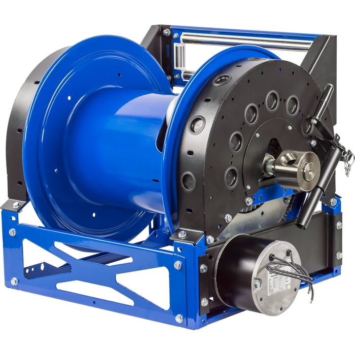 Coxreels 1600 Series 12V DC Motorized Hybrid Frame Hose Reel 1-1/2 in. x 100 ft. 1500 PSI - No Hose Model 1680-2024-E