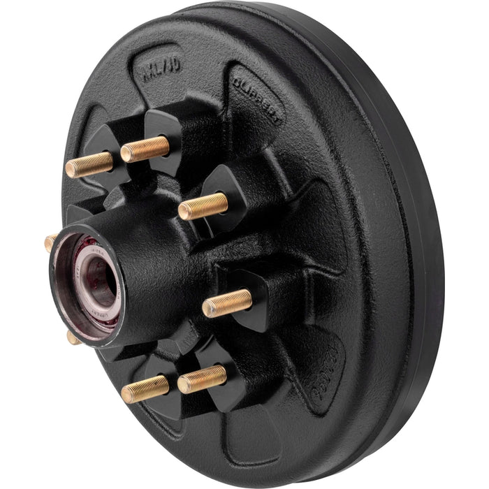 CURT 12" Brake Drum Hub Kit with Installed Bearings - 8 on 6-1/2", 1/2" Studs, 7,000-lb. Axles #2024013260 Model 2024013260