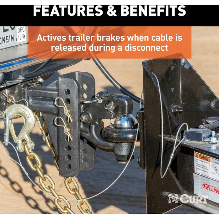 CURT Replacement Trailer Breakaway Switch Lanyard Model 52020