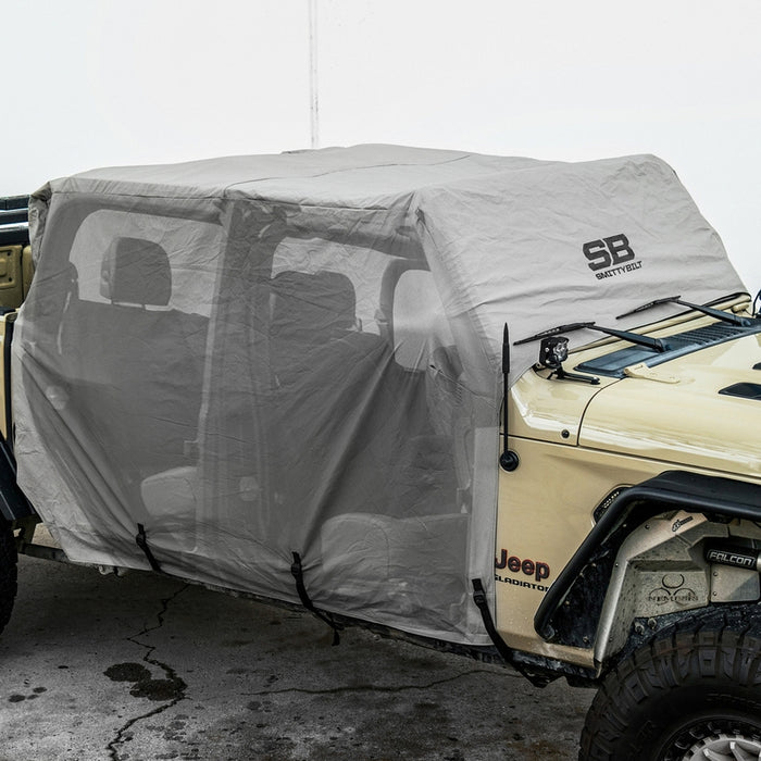 Smittybilt Cab Cover w/ Door Flaps - Gray (20+ JT) Model 1081