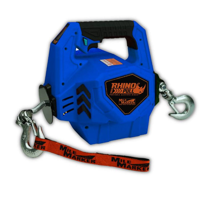 Mile Marker RHINO PULL 1000 LB. Portable Winch With Synthetic Rope Model 71-1000