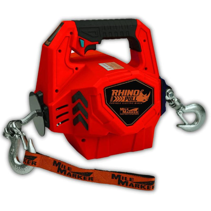 Mile Marker RHINO PULL 1000 LB. Portable Winch With Synthetic Rope Model 71-1000