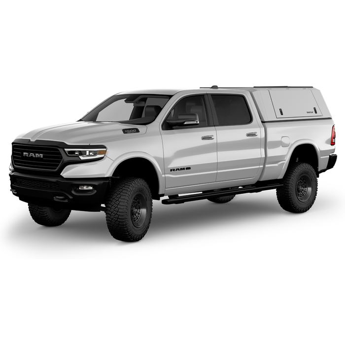 SmartCap OEM White Truck Bed Cap EVOc Commercial Series w/ Horizontal Locks Model EC1006-WH