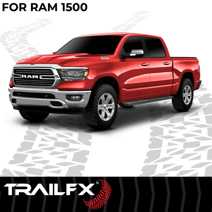 TrailFX A6 Running Boards Titanium Black Aluminum Model AL6013B