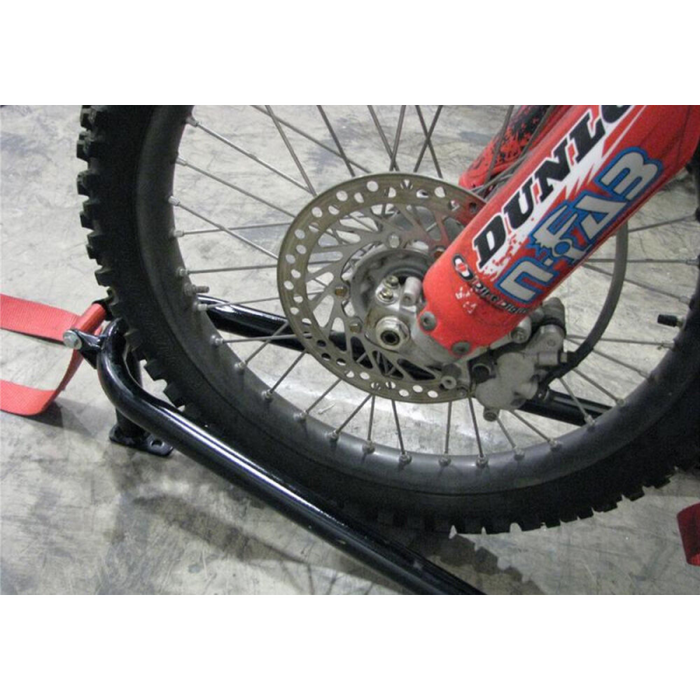 N-Fab Gloss Black Bed Mounted Tire Carrier W/ Black Strap Model BM1TCBK