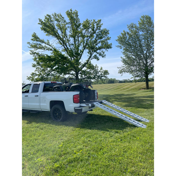 Gen-Y 1 pair Heavy Duty 8 foot Aluminum Loading Ramps 15" x 96" 5K Capacity Per Ramp Model GH-16096
