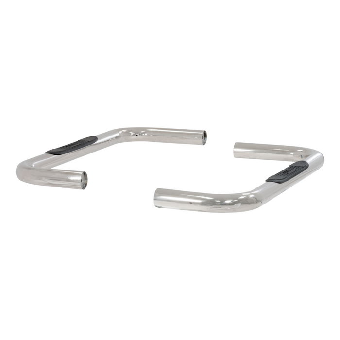 ARIES 3" Round Polished Stainless Side Bars, Fits Select Ford Bronco, F-150 Model 203001-2