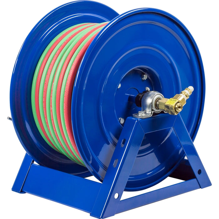 Coxreels 1275W Series Bevel Geared Hand Crank Welding Dual Hose Reel 3/8 in. x 250 ft. T-Grade - No Hose Model 1275WT-3-250-C