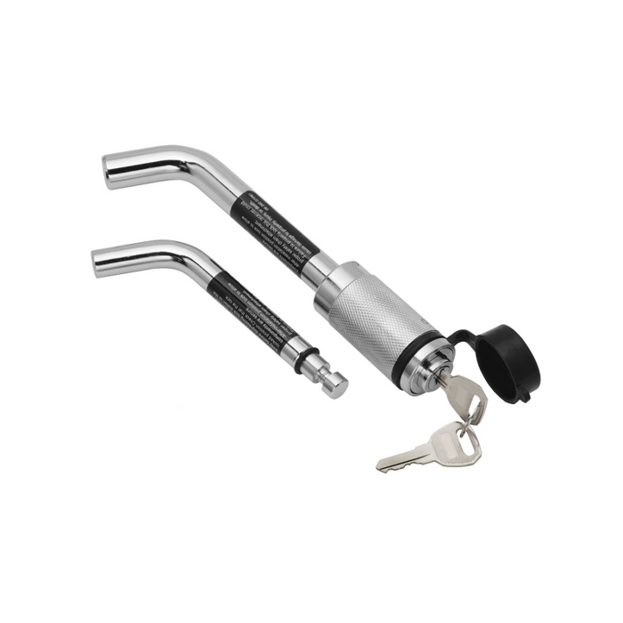 Draw-Tite Trailer Hitch Lock - 1-1/4 in. & 2 in. Square Receivers, 1/2 in. & 5/8 in. Pin Diameter, Dogbone Style Model 63248