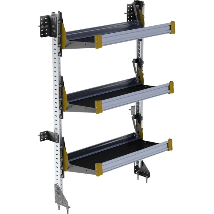 Ranger Design Fold-Away Cargo Van Foldable Shelving System - 3 Levels 65"H x 36"W Model F5-RA36-3