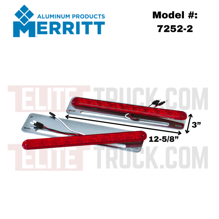 Merritt Lights & Bracket Gloss Aluminum Model 7252-2