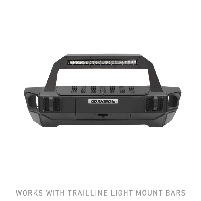 Go Rhino Trailline Winch Ready Front Stubby Bumper For Jeep Model 230111T