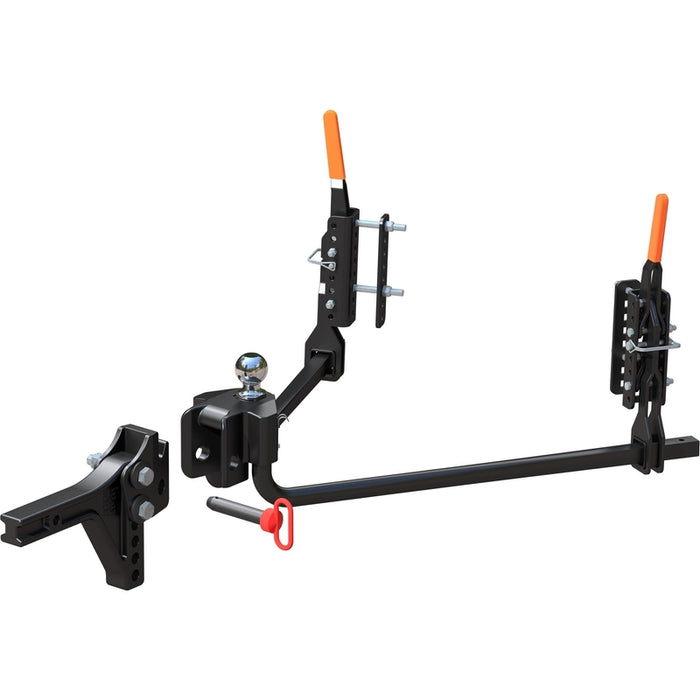 CURT TruTrack 2P Trailer-Mounted Weight Distribution Hitch with Sway Control, 8-10K Model 17510